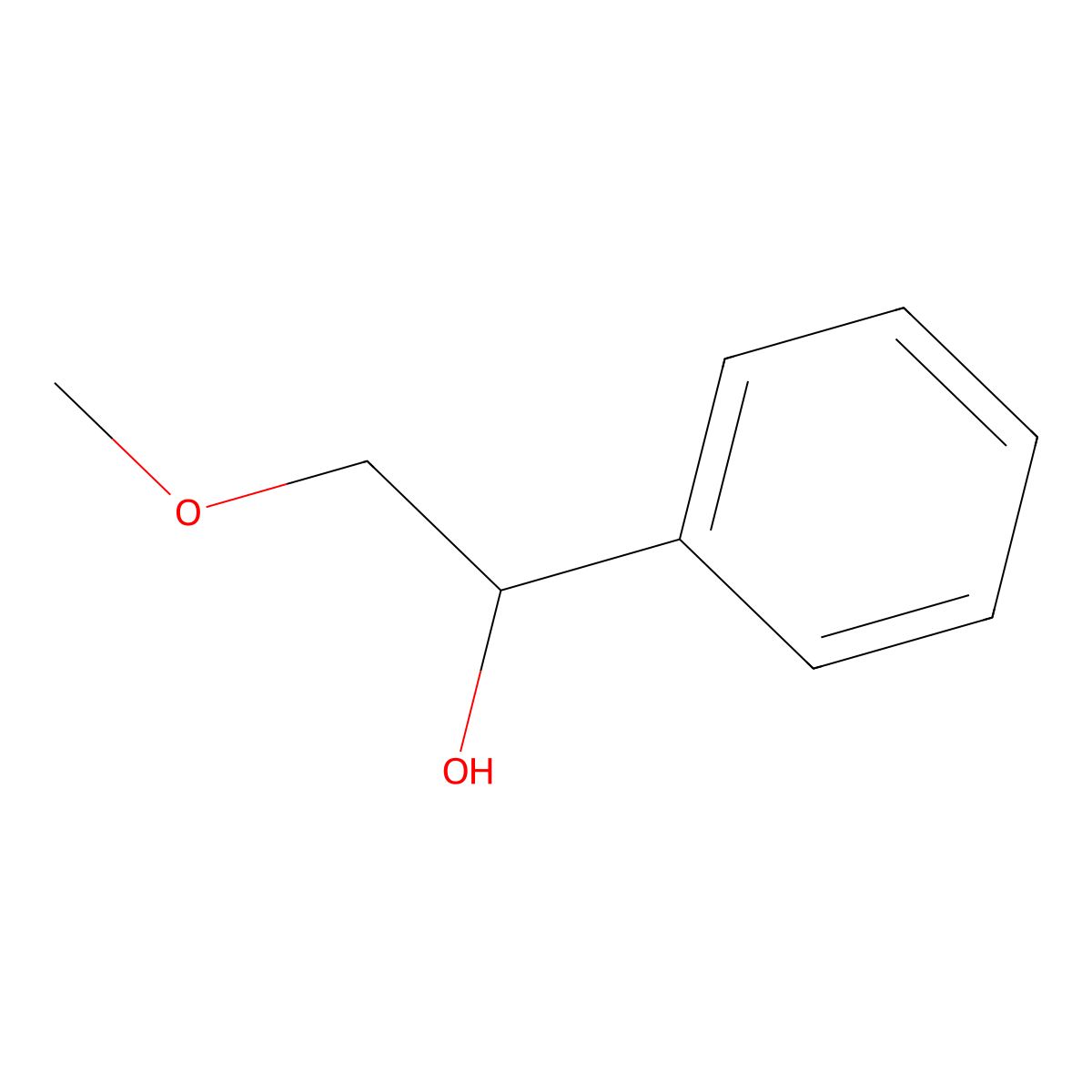 (S)-2-Methoxy-1-phenylethanol molecular structure, CAS 65487-97-0