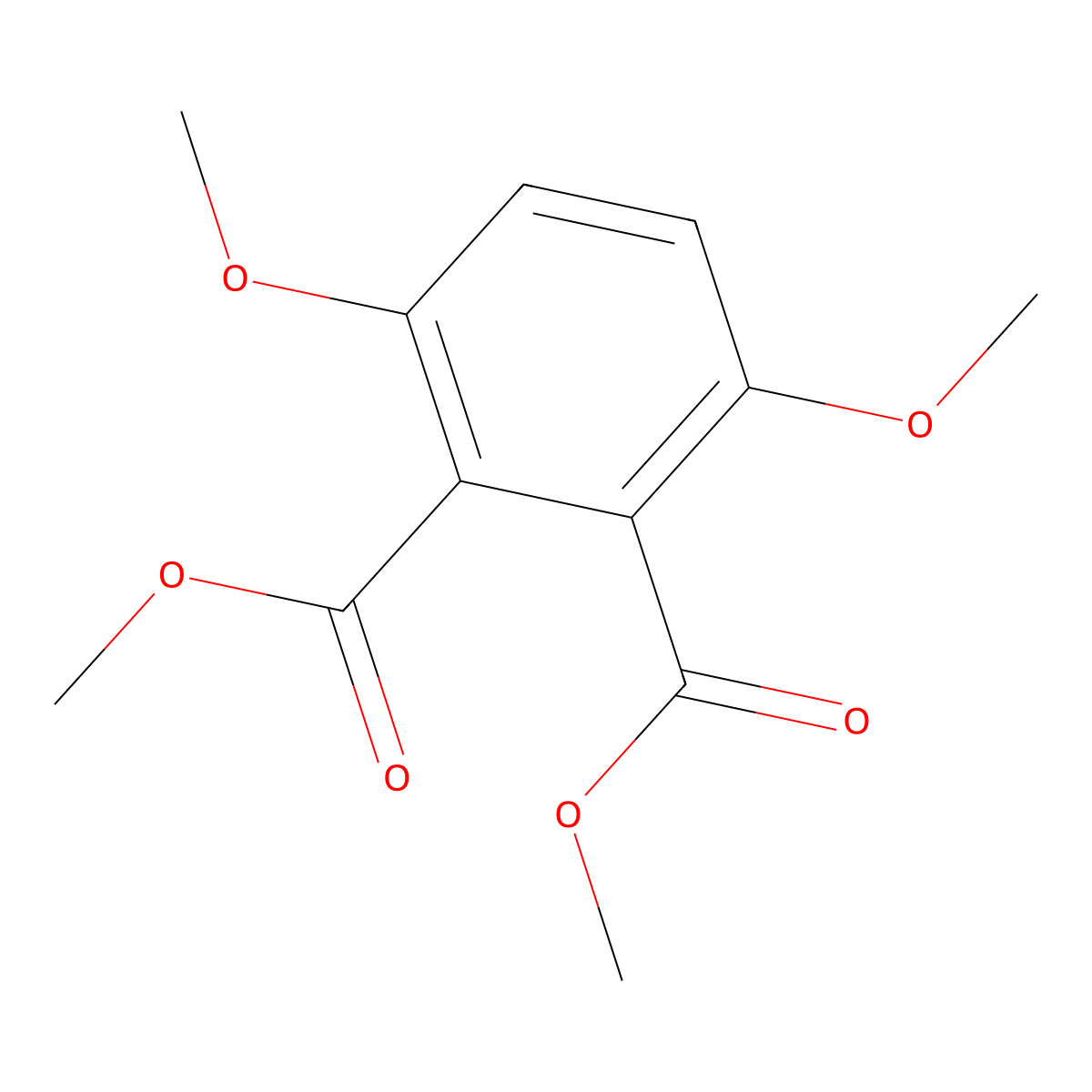 Dimethyl 3,6-dimethoxyphthalate molecular structure, CAS 65489-47-6