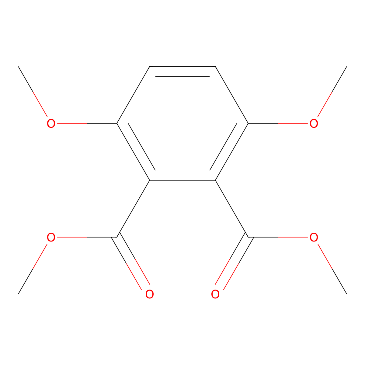 Dimethyl 3,6-dimethoxyphthalate molecular structure, CAS 65489-47-6