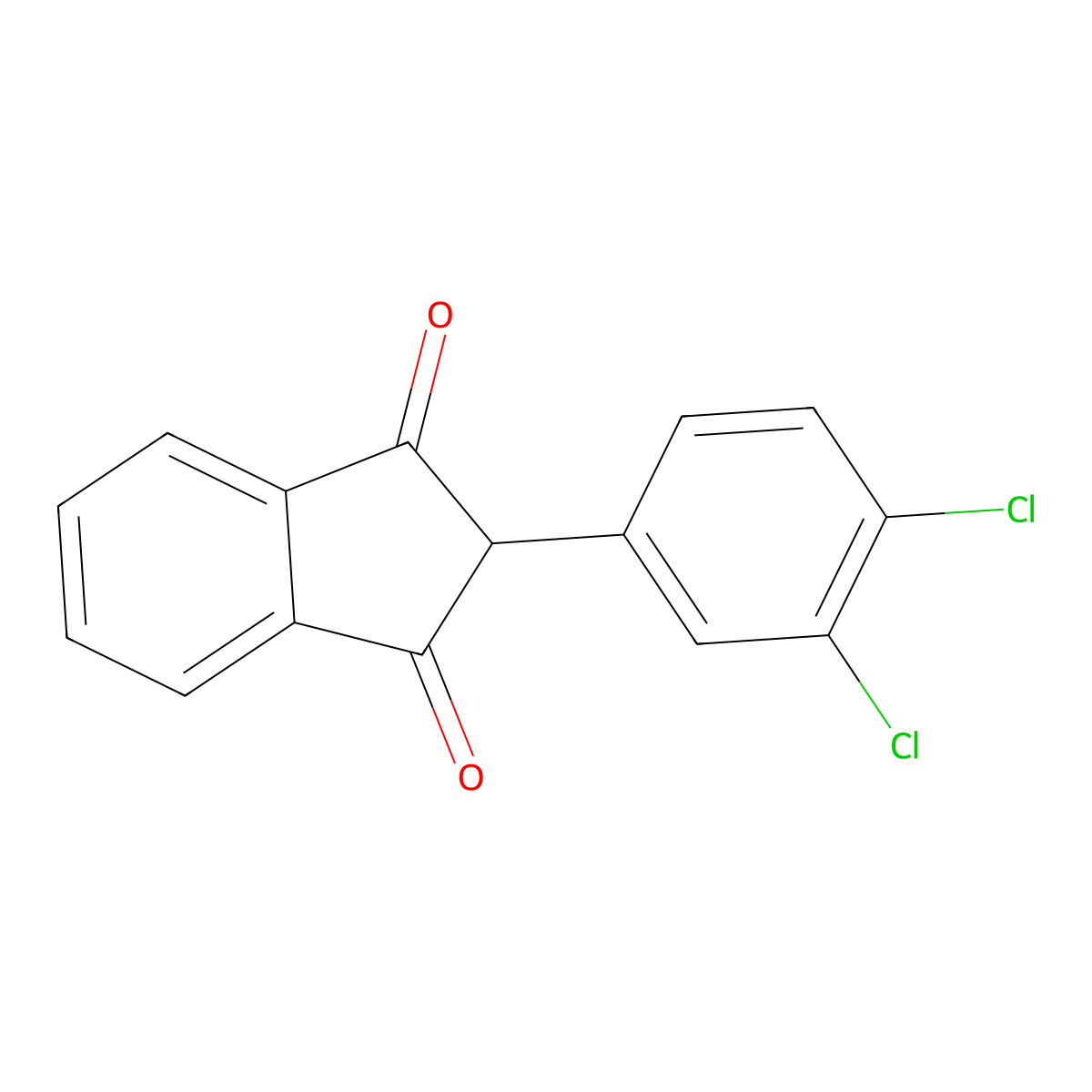 2-(3,4-Dichlorophenyl)-1h-indene-1,3(2h)-dione molecular structure, CAS 6549-60-6