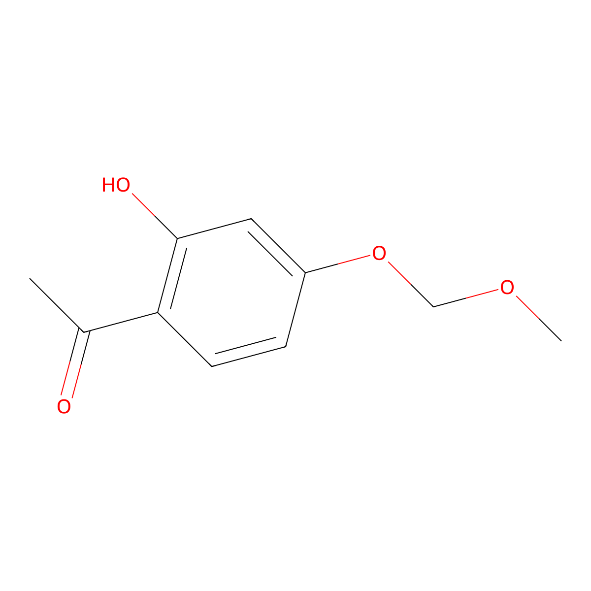 1-(2-Hydroxy-4-(methoxymethoxy)phenyl)ethanone molecular structure, CAS 65490-08-6