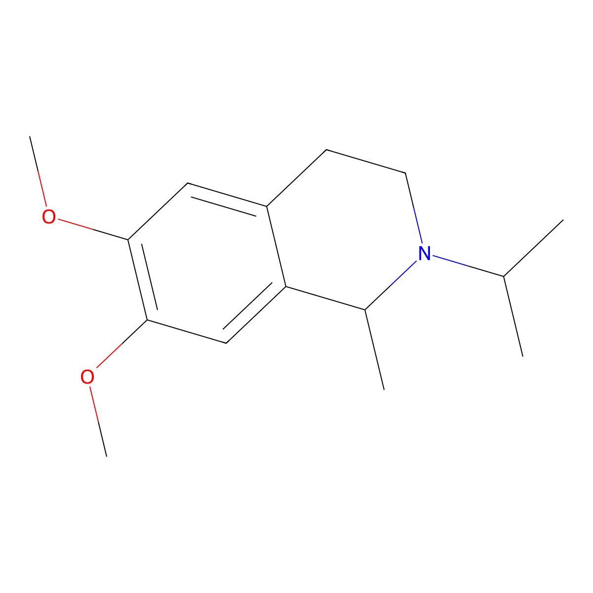 6,7-Dimethoxy-1-methyl-2-(propan-2-yl)-1,2,3,4-tetrahydroisoquinoline molecular structure, CAS 65492-85-5