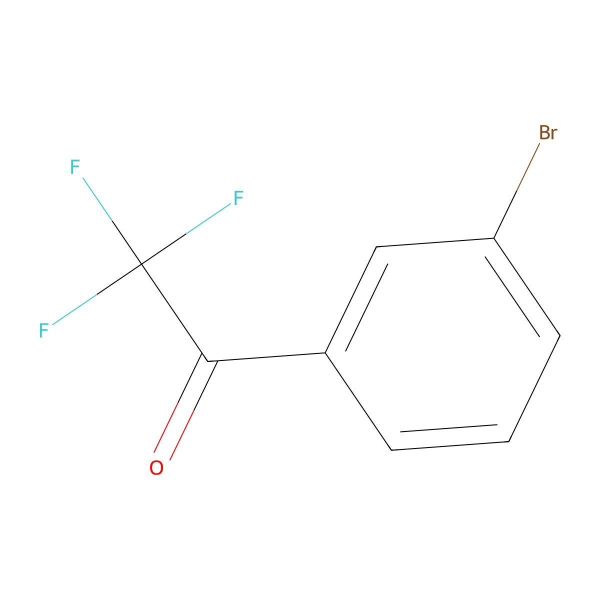 3'-Bromo-2,2,2-trifluoroacetophenone molecular structure, CAS 655-26-5
