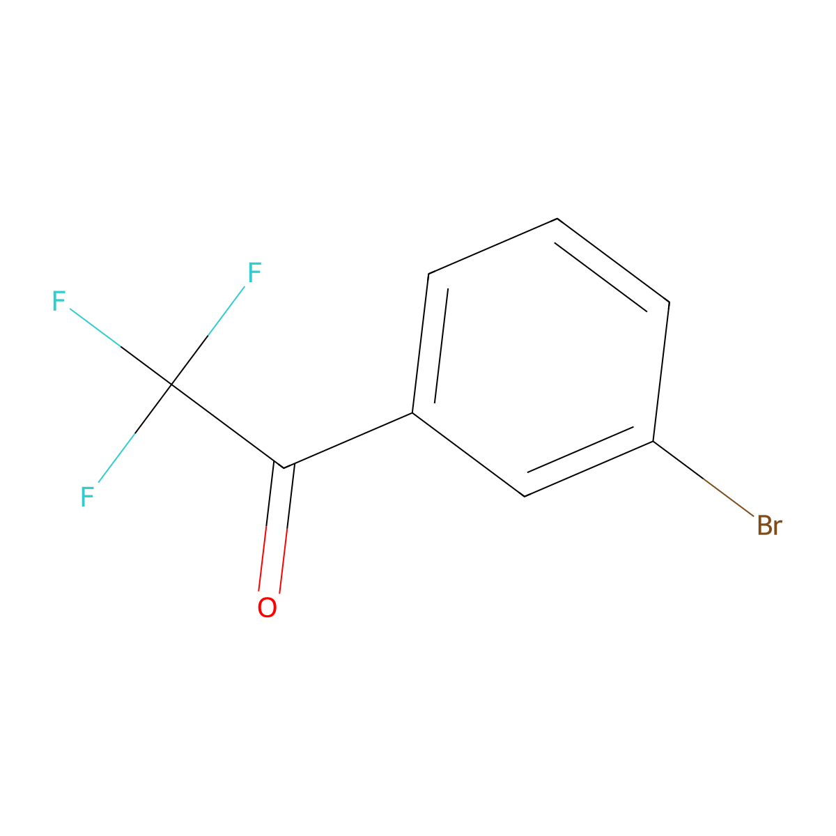 3'-Bromo-2,2,2-trifluoroacetophenone molecular structure, CAS 655-26-5