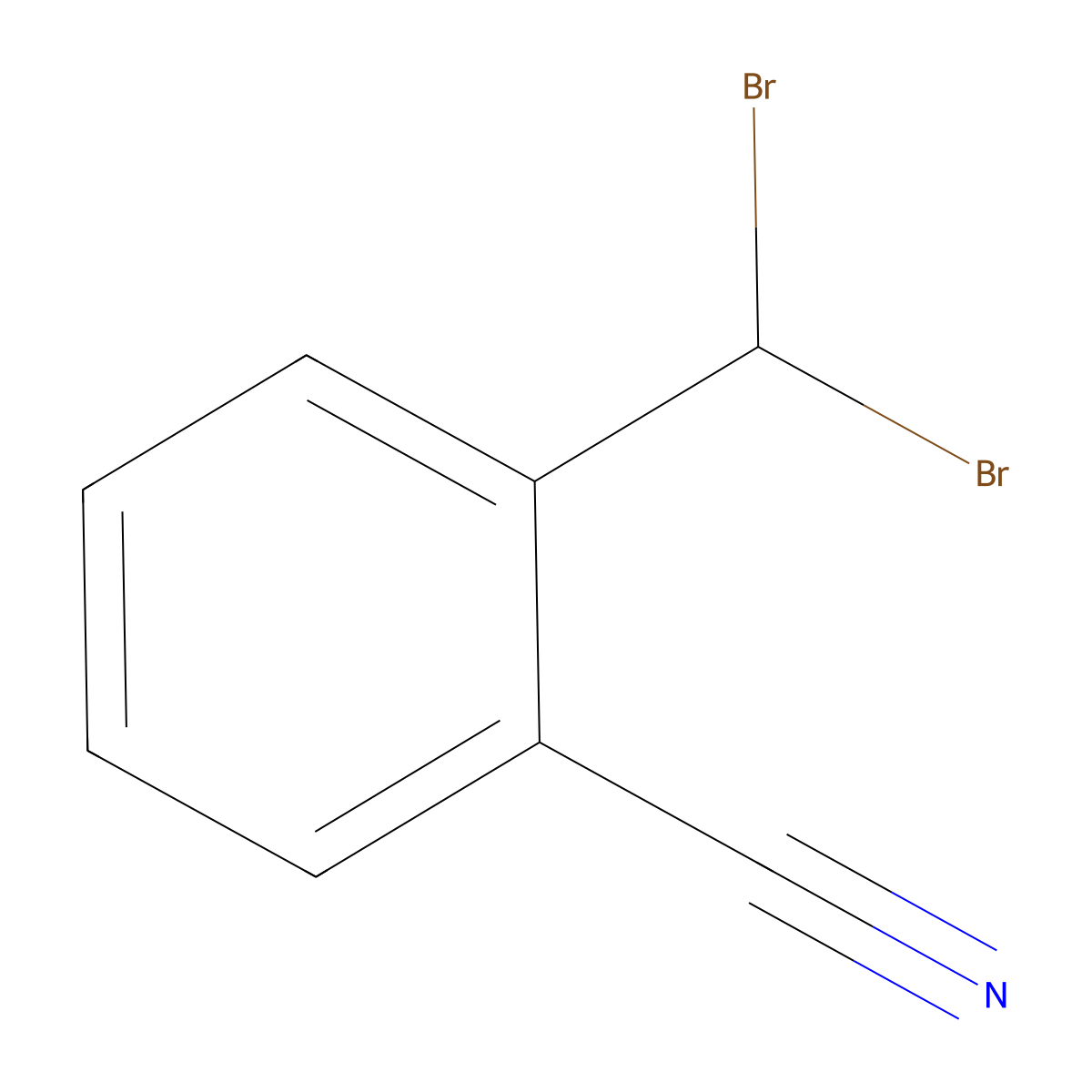 2-Dibromomethyl-benzonitrile molecular structure, CAS 655-63-0