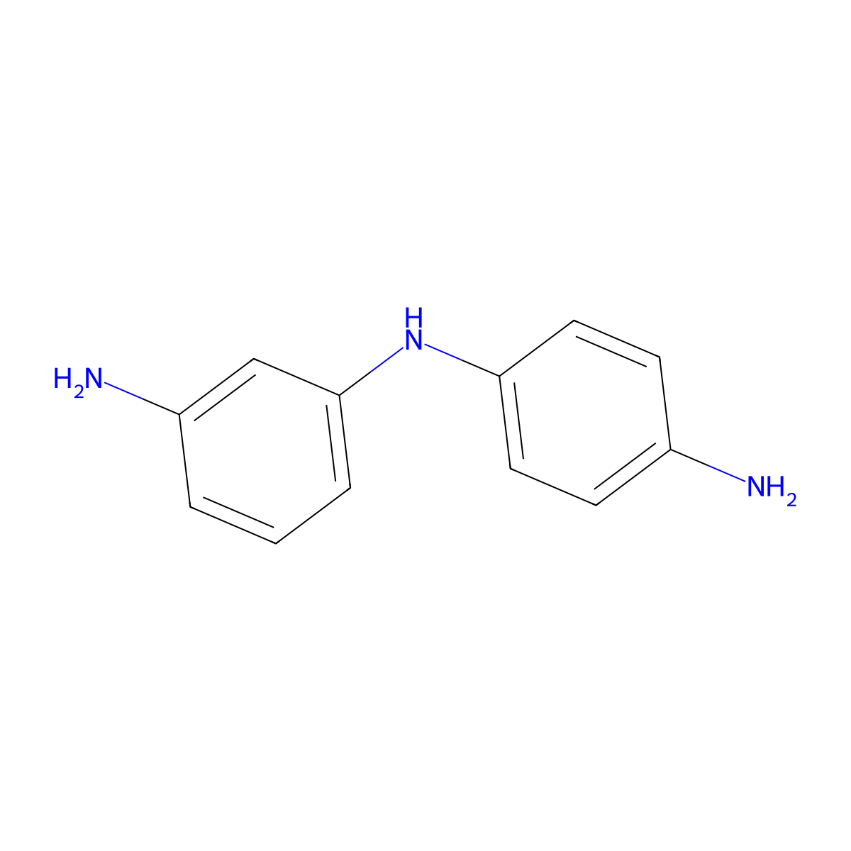N-(4-Aminophenyl)-1,3-benzenediamine molecular structure, CAS 65503-76-6