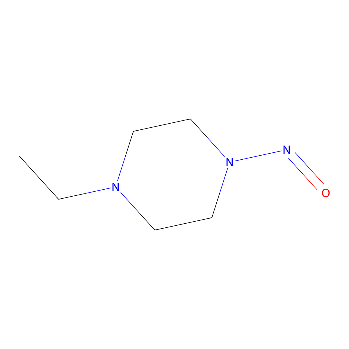 1-Ethyl-4-nitrosopiperazine molecular structure, CAS 65504-33-8