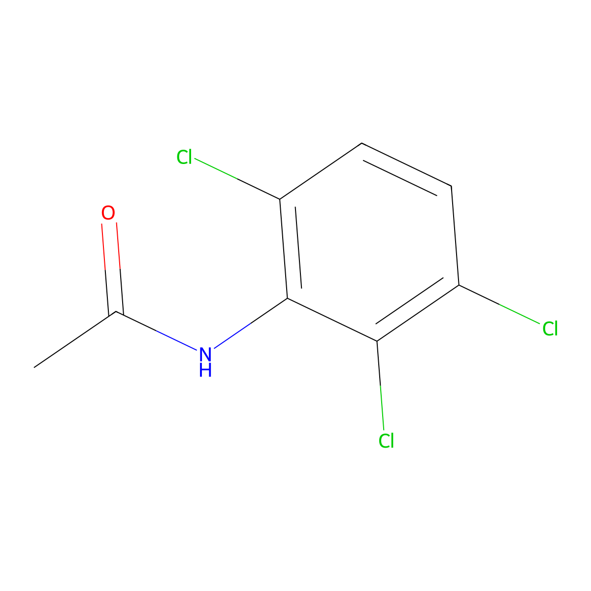 N-(2,3,6-Trichlorophenyl)acetamide molecular structure, CAS 65510-38-5