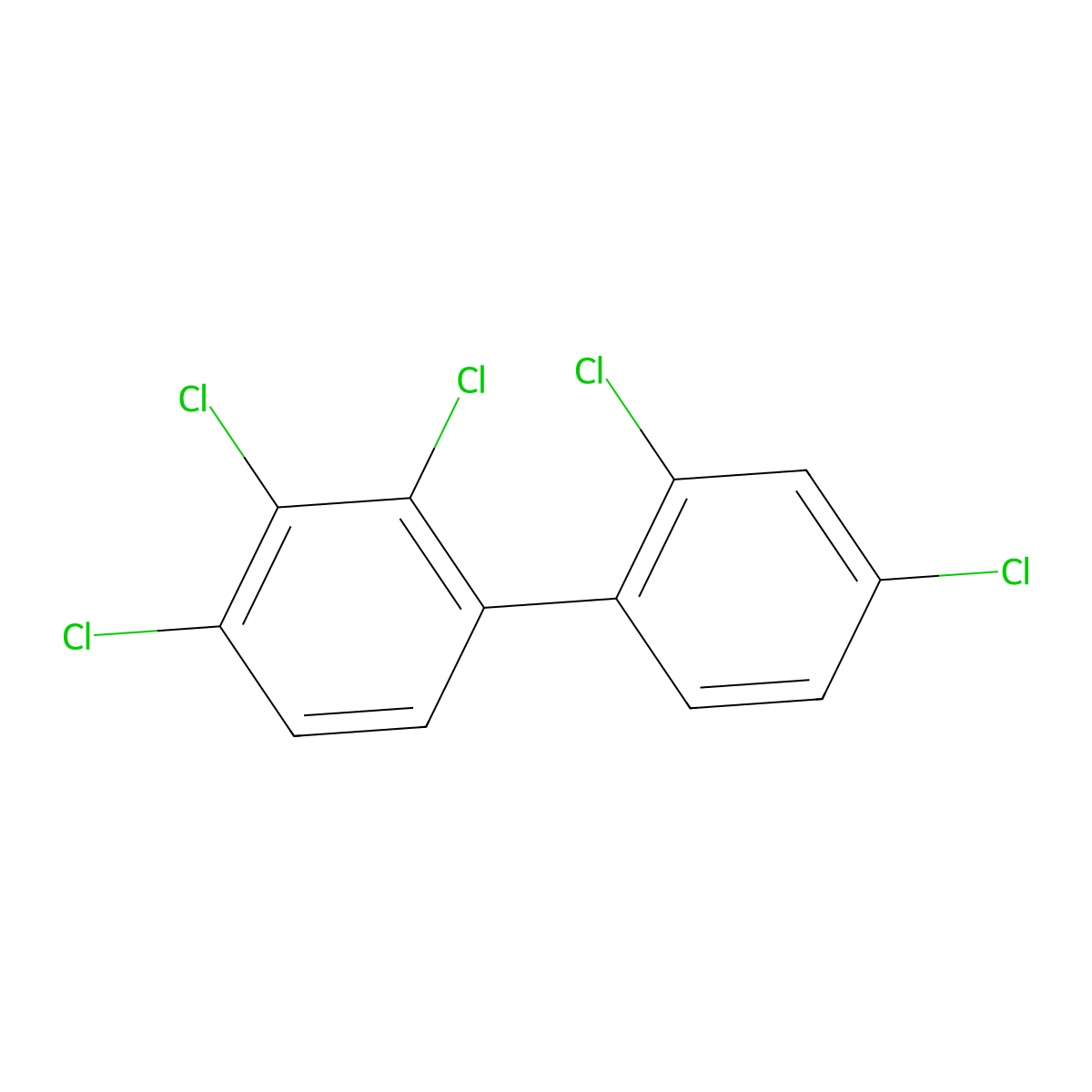 2,2',3,4,4'-Pentachlorobiphenyl molecular structure, CAS 65510-45-4