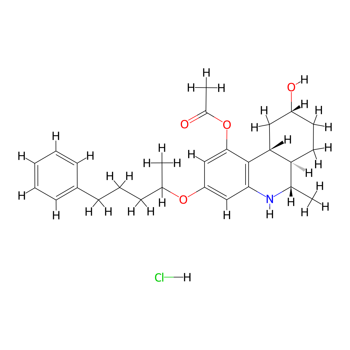 Nantradol Hydrochloride molecular structure, CAS 65511-42-4