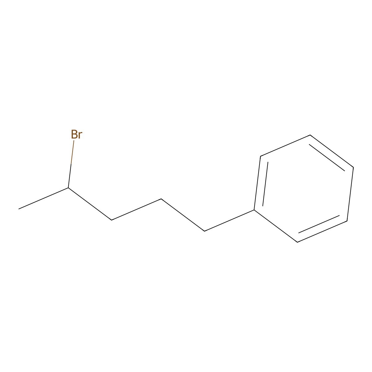 (4-Bromopentyl)benzene molecular structure, CAS 65511-83-3