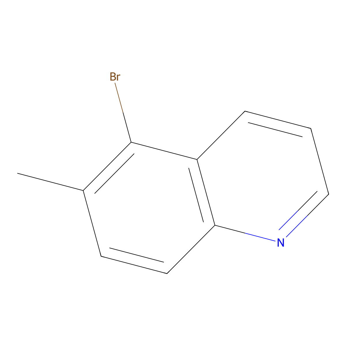 5-Bromo-6-methylquinoline molecular structure, CAS 65513-45-3