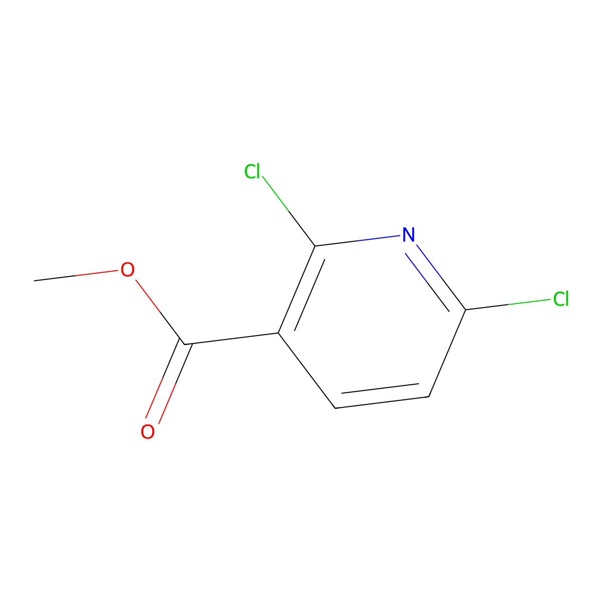 Methyl 2,6-dichloropyridine-3-carboxylate molecular structure, CAS 65515-28-8