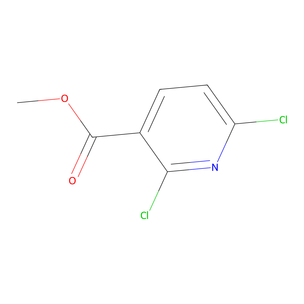 Methyl 2,6-dichloropyridine-3-carboxylate molecular structure, CAS 65515-28-8