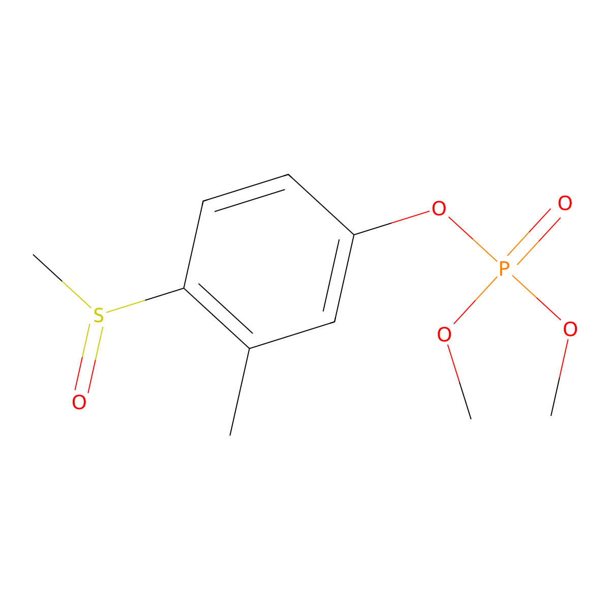 Fenoxon sulfoxide molecular structure, CAS 6552-13-2