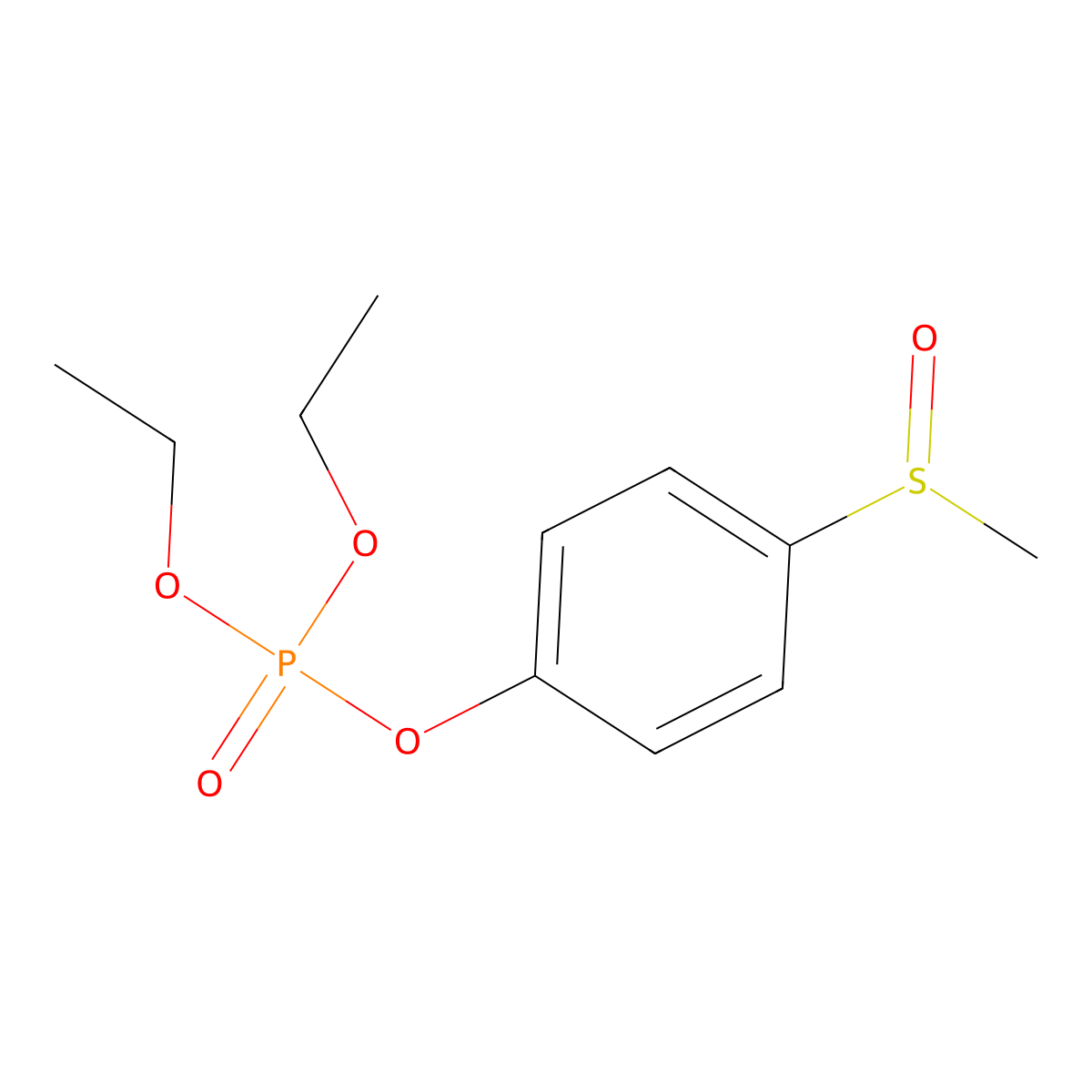 Fensulfothion oxon molecular structure, CAS 6552-21-2