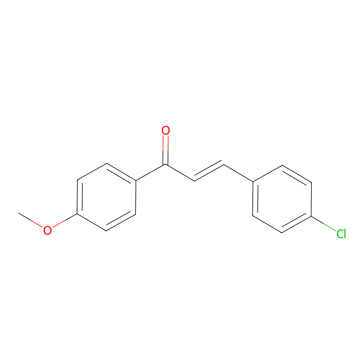 4-Chloro-4'-methoxychalcone molecular structure, CAS 6552-68-7