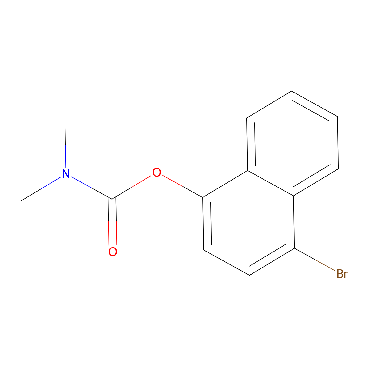 4-Bromonaphthalen-1-yl dimethylcarbamate molecular structure, CAS 6552-96-1