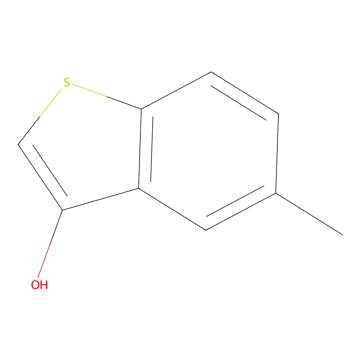 5-Methyl-1-benzothiophen-3-ol molecular structure, CAS 65520-23-2
