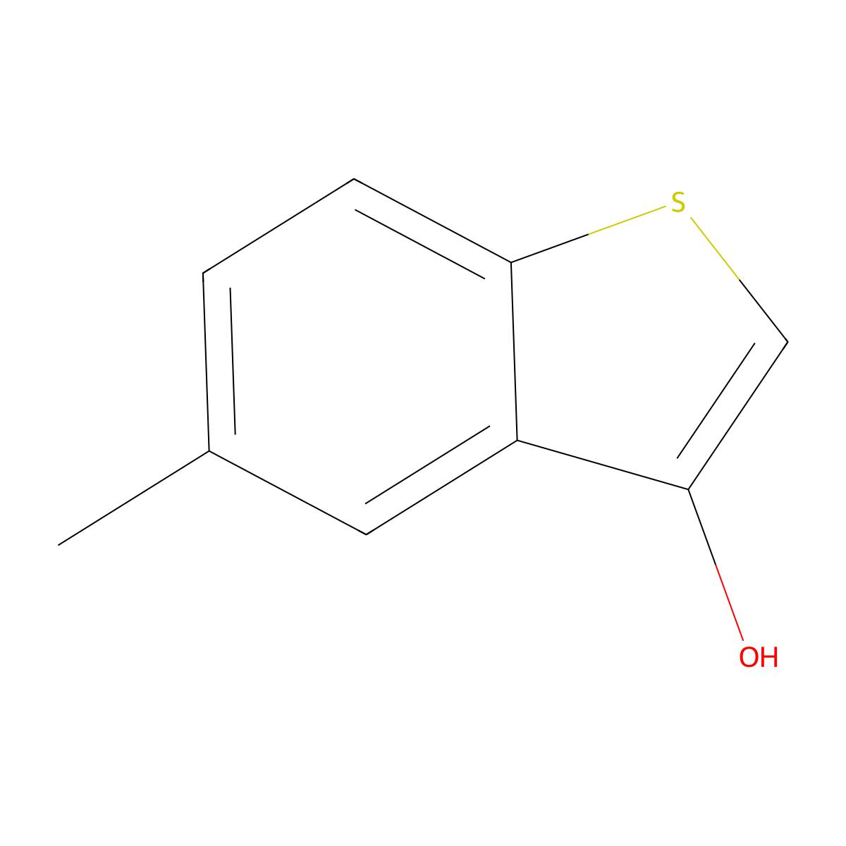 5-Methyl-1-benzothiophen-3-ol molecular structure, CAS 65520-23-2