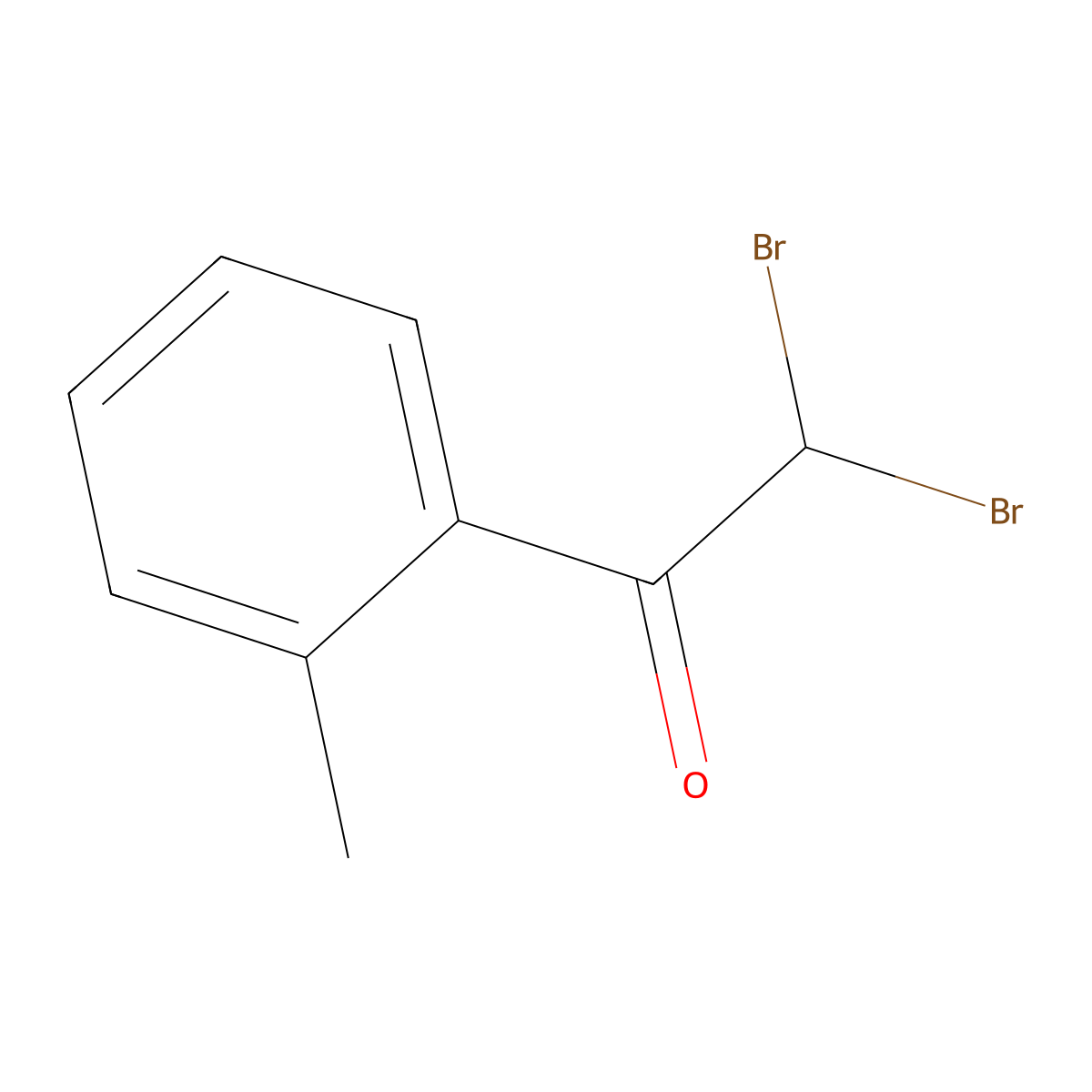 2,2-Dibromo-1-(2-methylphenyl)ethan-1-one molecular structure, CAS 65523-96-8