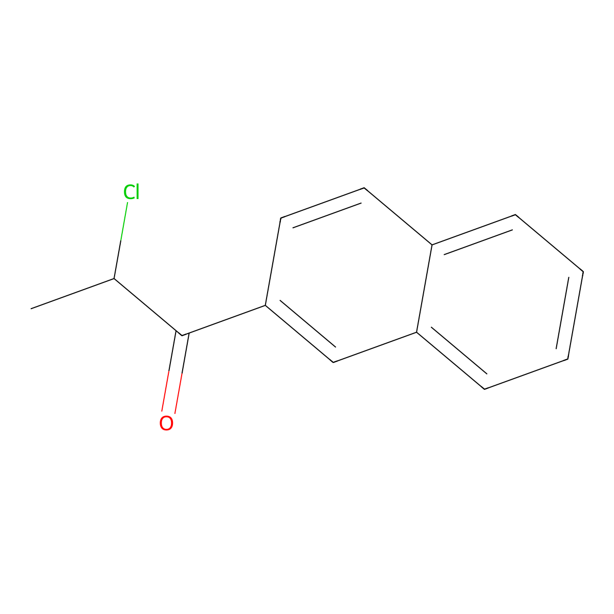 2-Chloro-1-(naphthalen-2-yl)propan-1-one molecular structure, CAS 65523-99-1