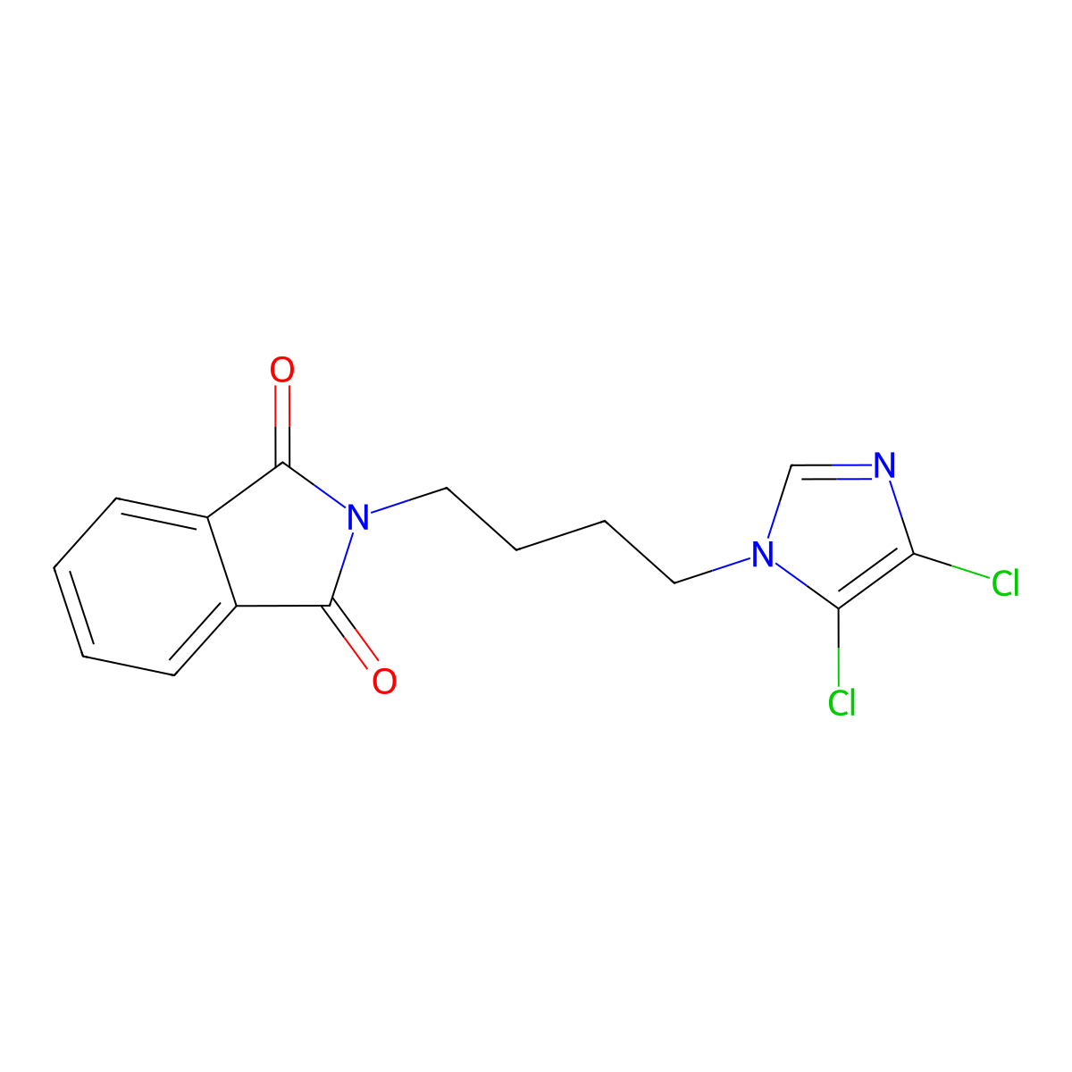 2-[4-(4,5-Dichloroimidazol-1-yl)butyl]isoindole-1,3-dione molecular structure, CAS 655235-79-3