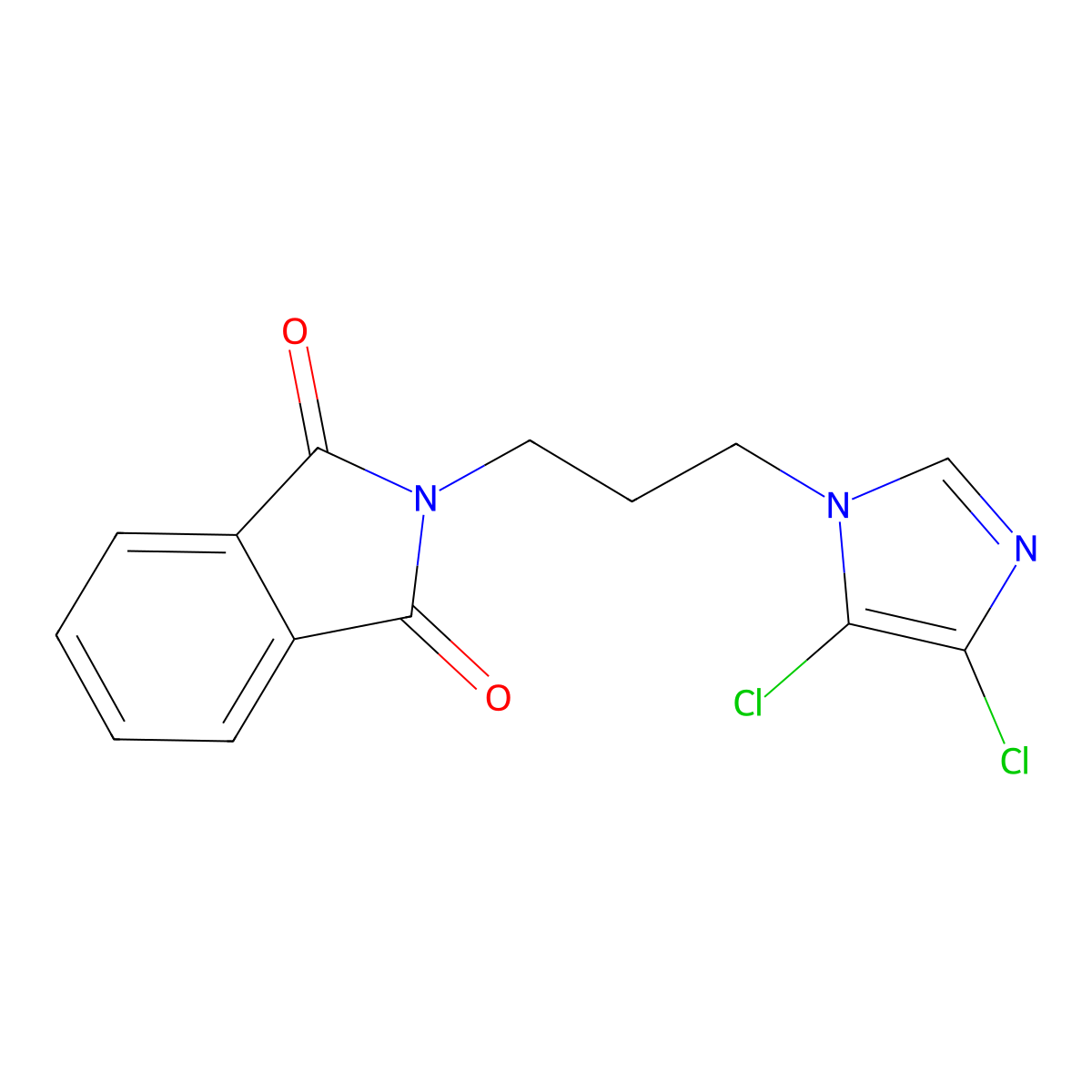 2-[3-(4,5-Dichloroimidazol-1-yl)propyl]isoindole-1,3-dione molecular structure, CAS 655235-81-7