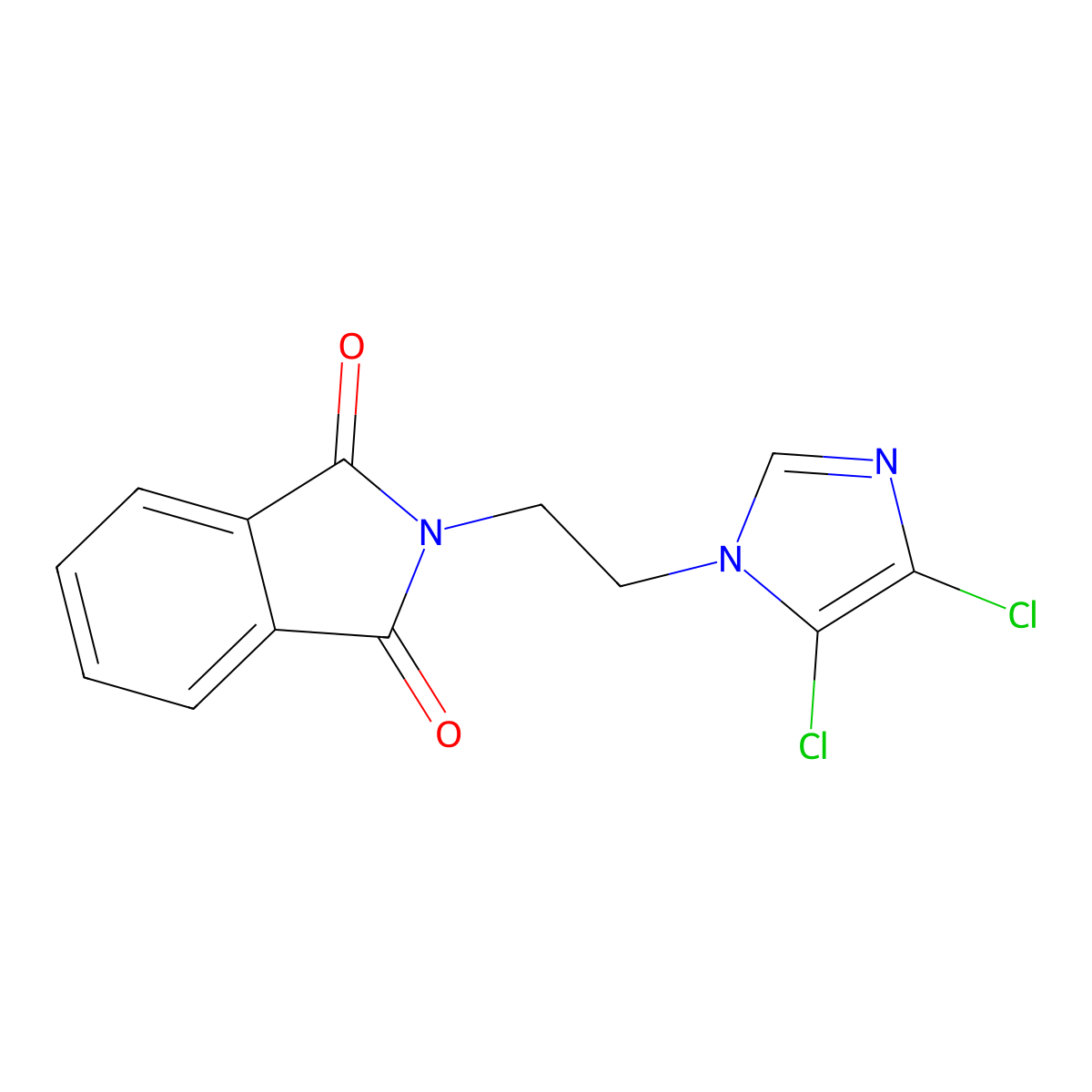2-[2-(4,5-Dichloroimidazol-1-yl)ethyl]isoindole-1,3-dione molecular structure, CAS 655235-83-9