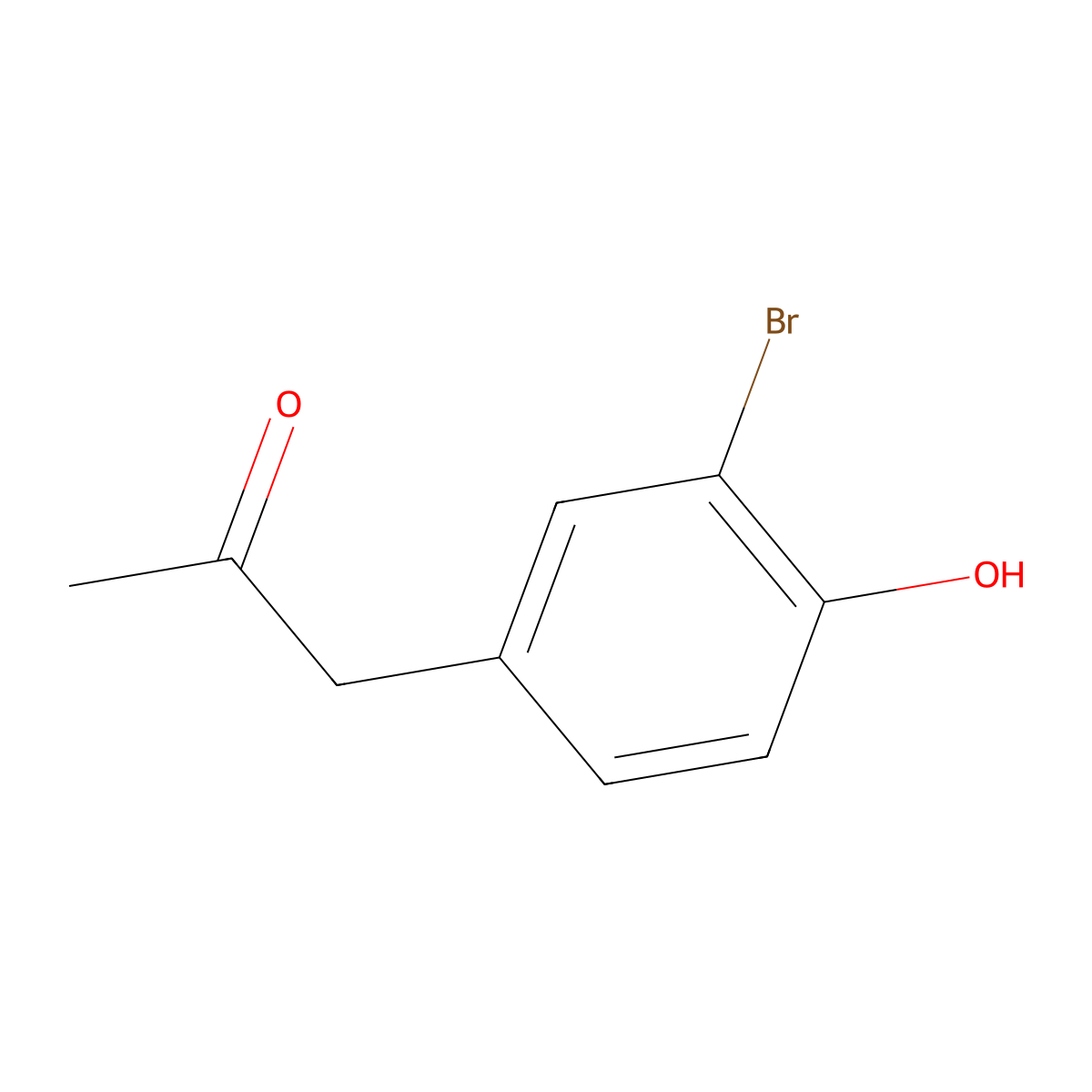 1-(3-Bromo-4-hydroxyphenyl)propan-2-one molecular structure, CAS 655237-87-9
