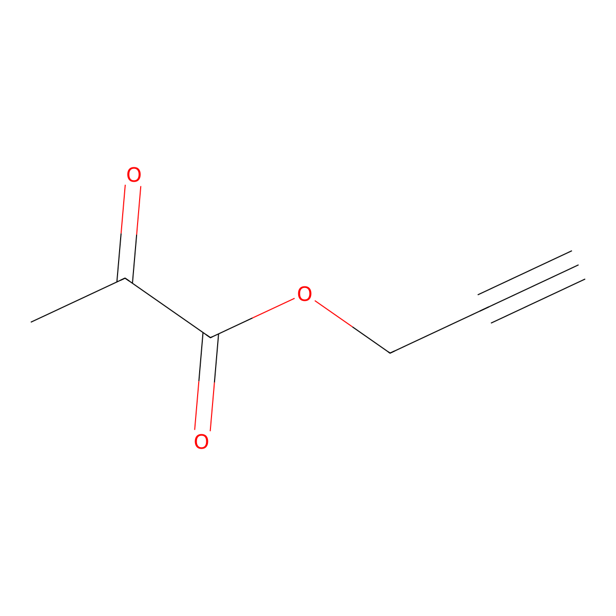 Prop-2-YN-1-YL 2-oxopropanoate molecular structure, CAS 655243-57-5