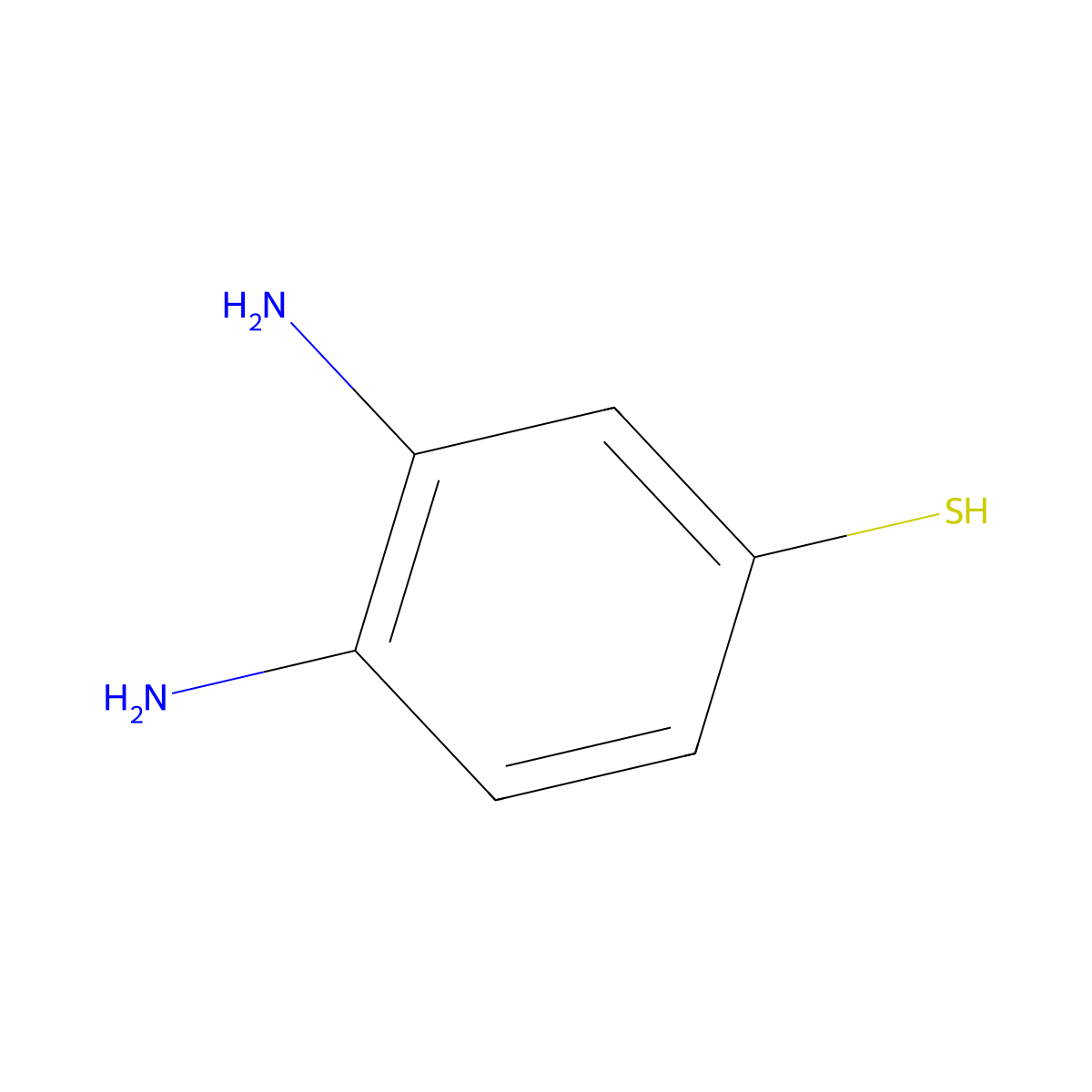 3,4-Diaminobenzenethiol molecular structure, CAS 655247-00-0