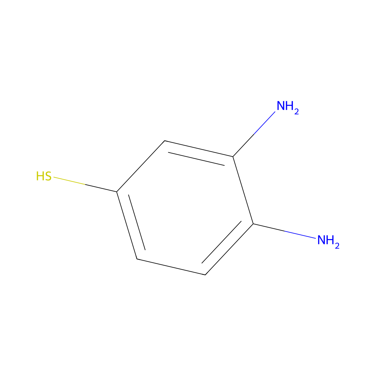 3,4-Diaminobenzenethiol molecular structure, CAS 655247-00-0