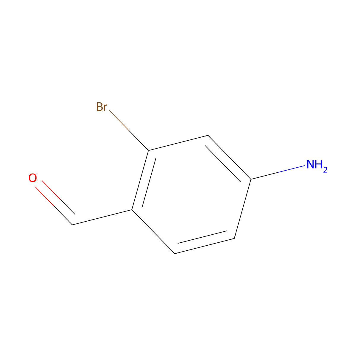 4-Amino-2-bromobenzaldehyde molecular structure, CAS 655248-57-0