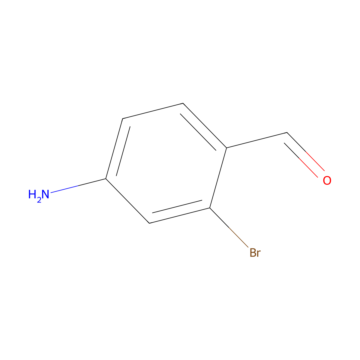 4-Amino-2-bromobenzaldehyde molecular structure, CAS 655248-57-0