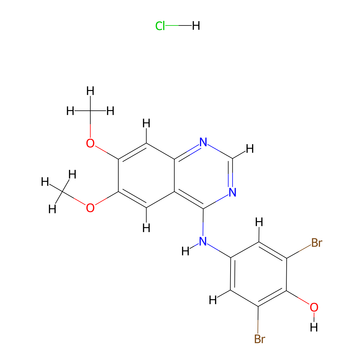 WHI-P97 Hydrochloride molecular structure, CAS 655248-71-8