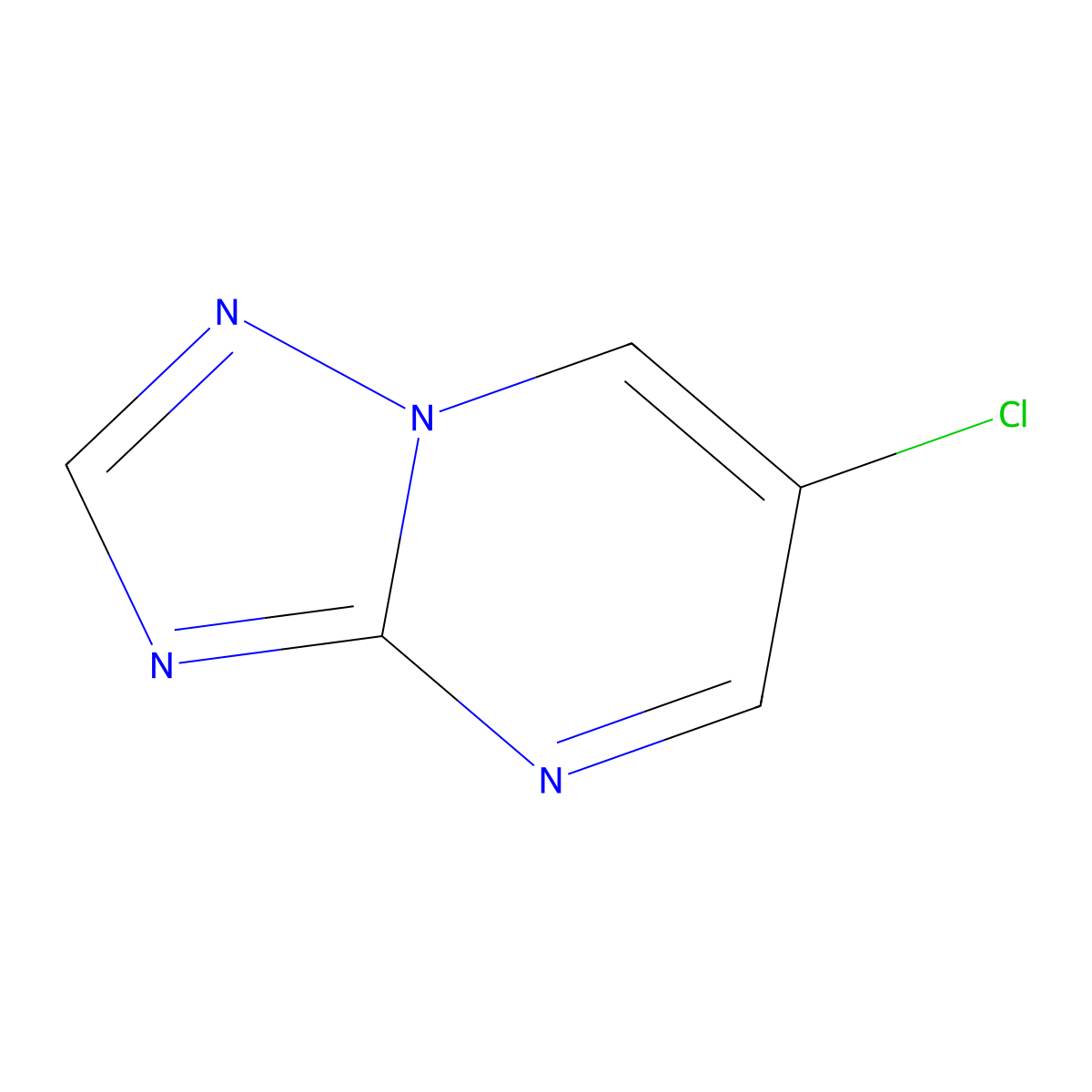 6-Chloro-[1,2,4]triazolo[1,5-a]pyrimidine molecular structure, CAS 65528-29-2