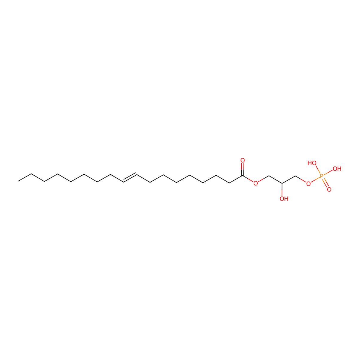 1-Oleoyl-sn-glycerol 3-phosphate molecular structure, CAS 65528-98-5