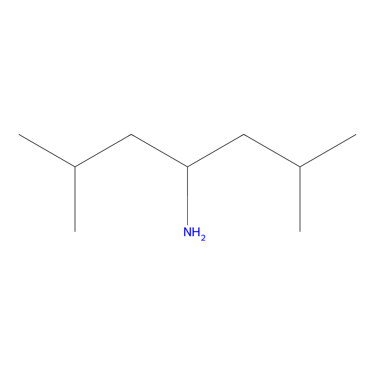 2,6-Dimethyl-4-heptanamine molecular structure, CAS 65530-92-9