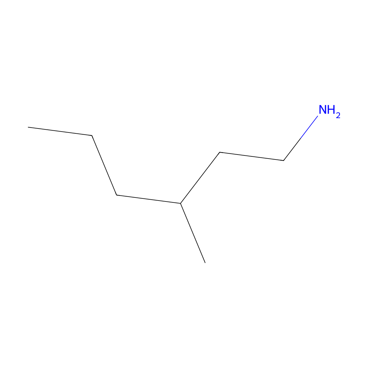 3-Methyl-1-hexanamine molecular structure, CAS 65530-93-0