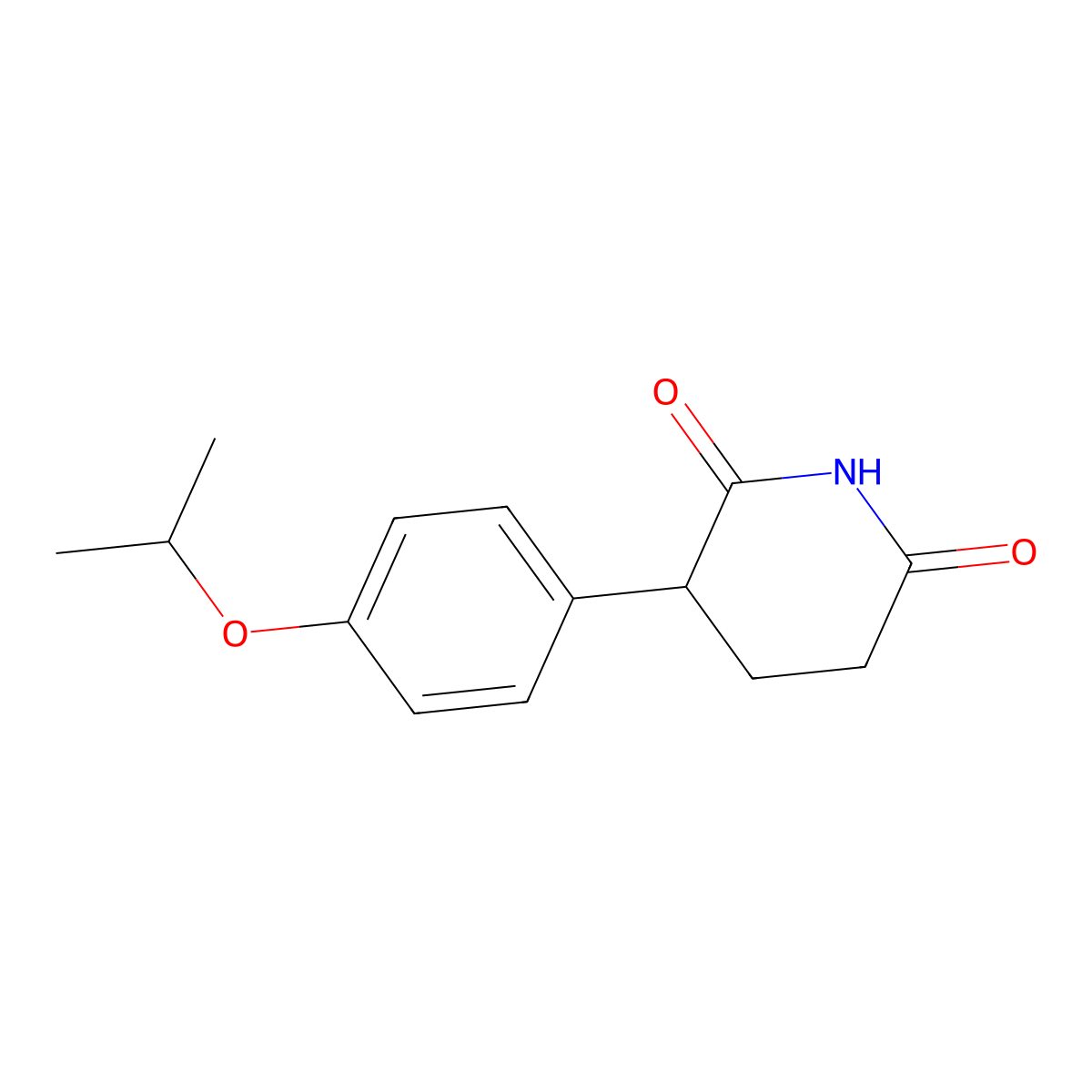 3-(4-Isopropoxy-phenyl)-piperidine-2,6-dione molecular structure, CAS 65531-44-4
