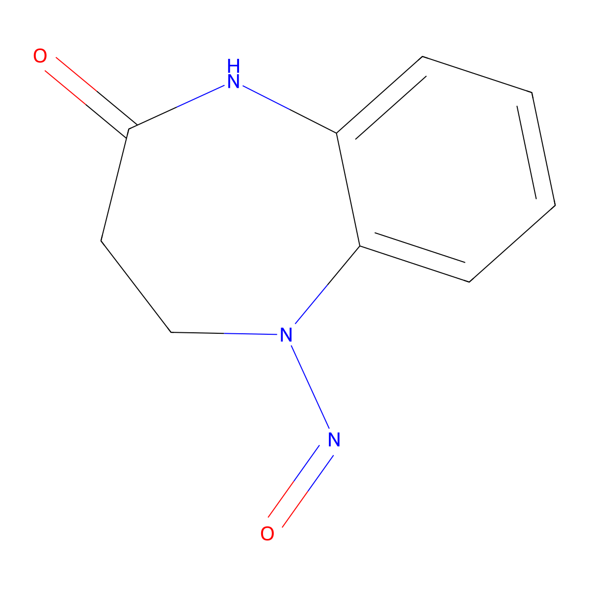 5-nitroso-1H,3H,4H-benzo[b]1,4-diazaperhydroepin-2-one molecular structure, CAS 65533-78-0