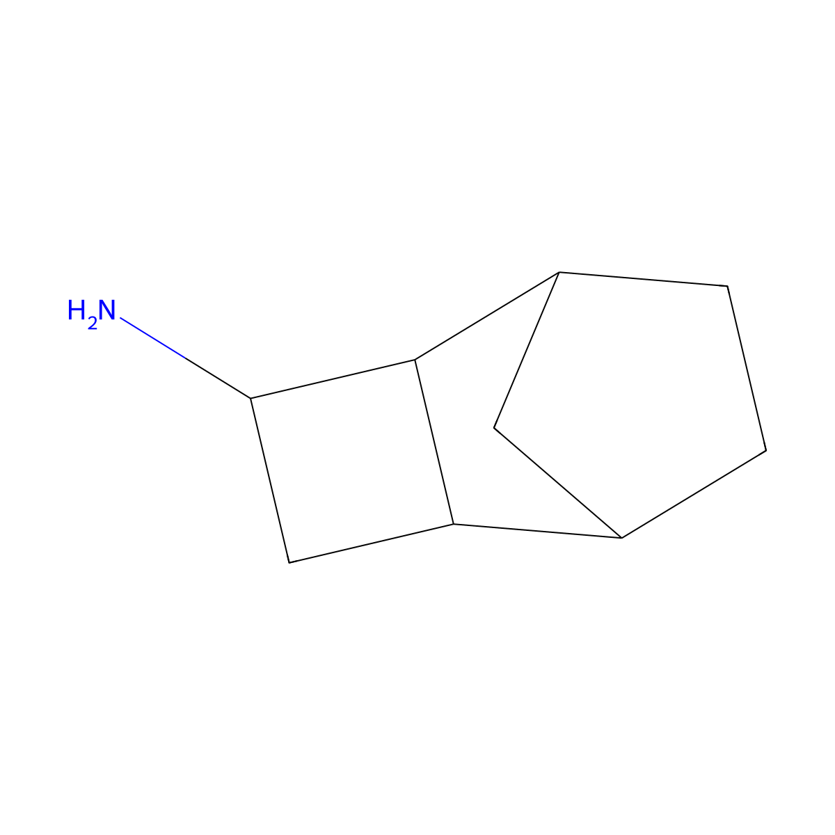 Tricyclo[4.2.1.0,2,5]nonan-3-amine molecular structure, CAS 65535-16-2
