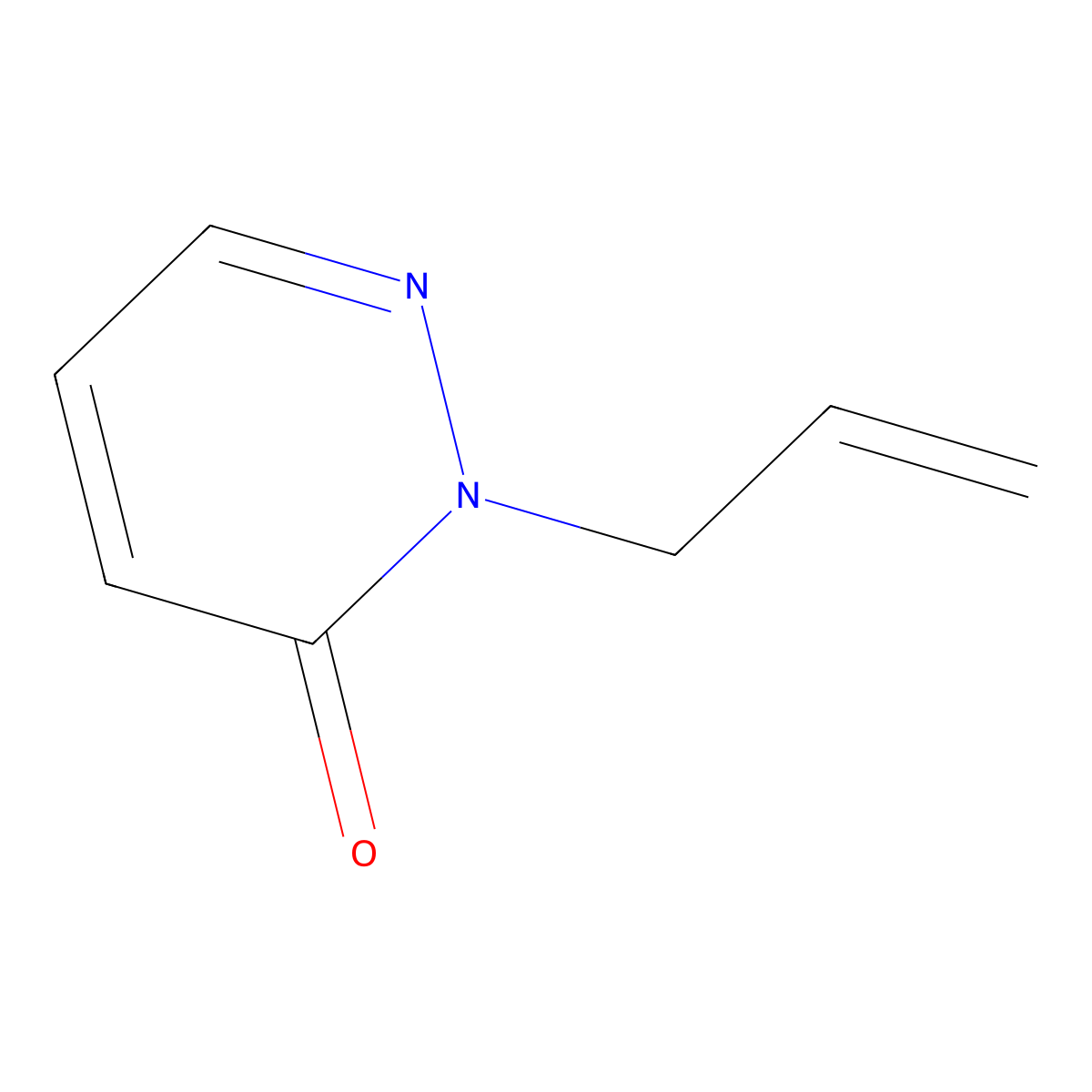 3(2H)-Pyridazinone, 2-(2-propenyl)- molecular structure, CAS 65536-87-0