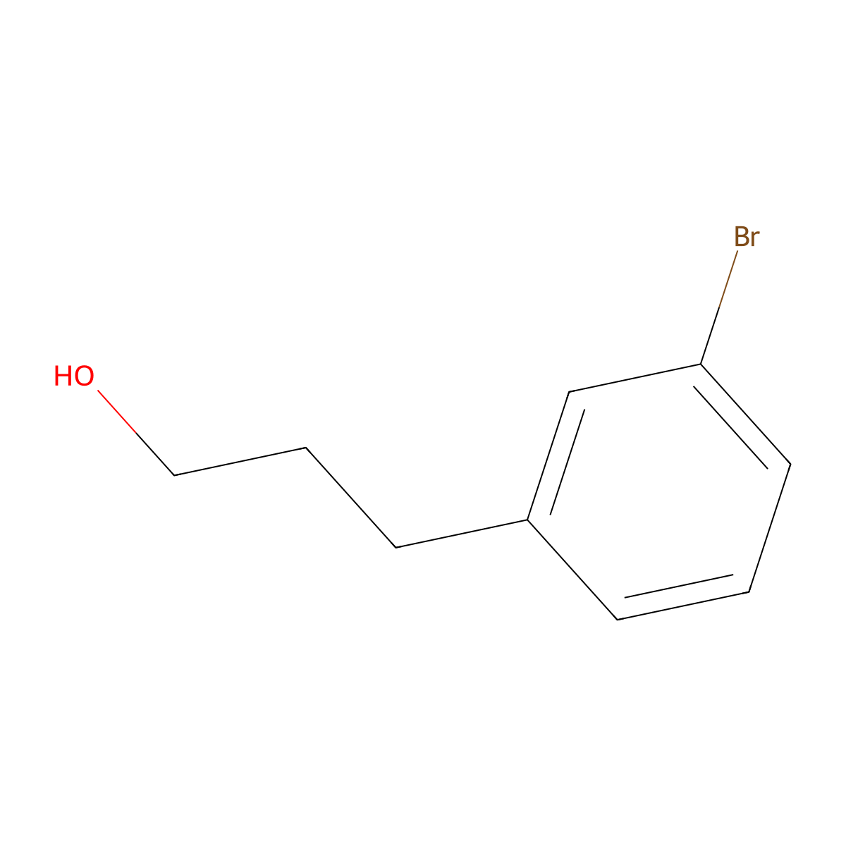 3-(3-Bromophenyl)propan-1-ol molecular structure, CAS 65537-54-4