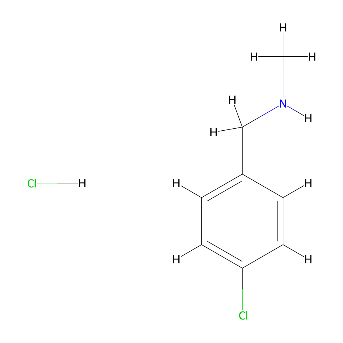 N-Methyl-4-chlorobenzylamine hydrochloride molecular structure, CAS 65542-24-7