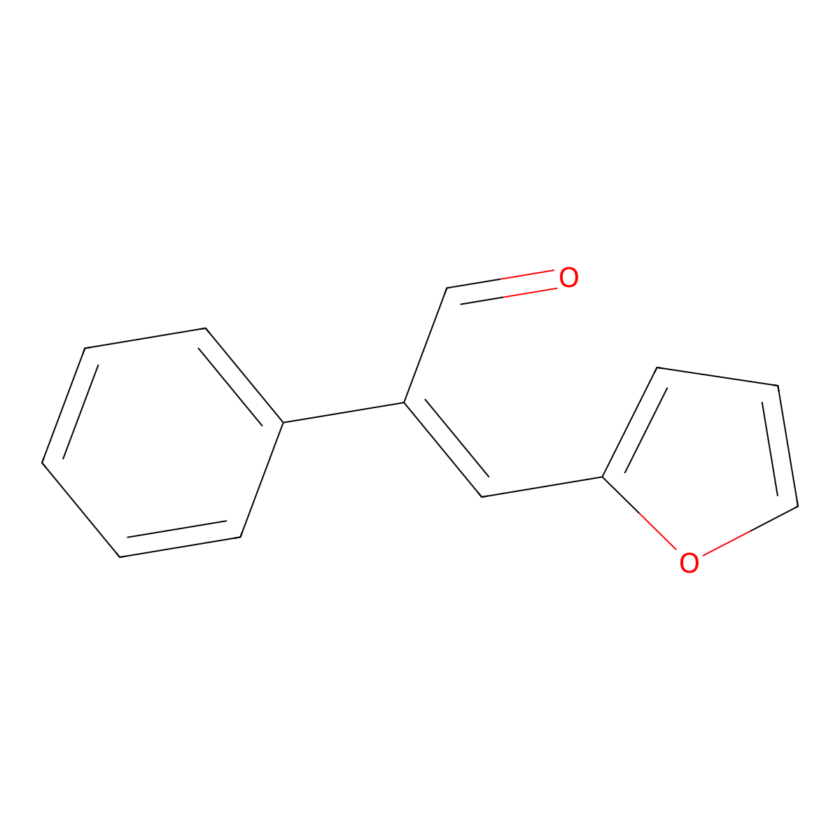 3-(2-Furyl)-2-phenylpropenal molecular structure, CAS 65545-82-6
