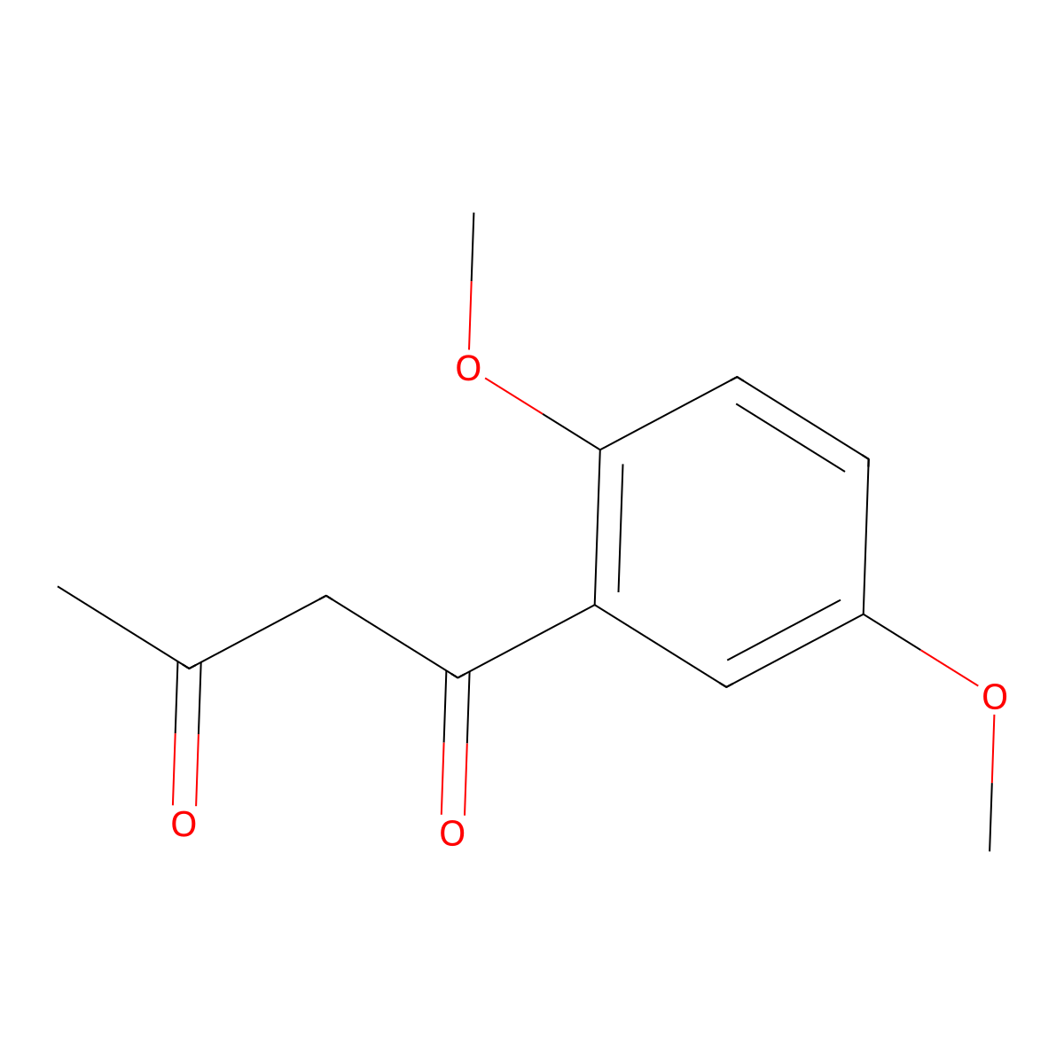 1-(2,5-Dimethoxyphenyl)butane-1,3-dione molecular structure, CAS 65547-50-4