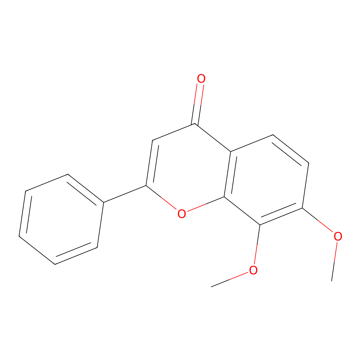7,8-Dimethoxyflavone molecular structure, CAS 65548-54-1