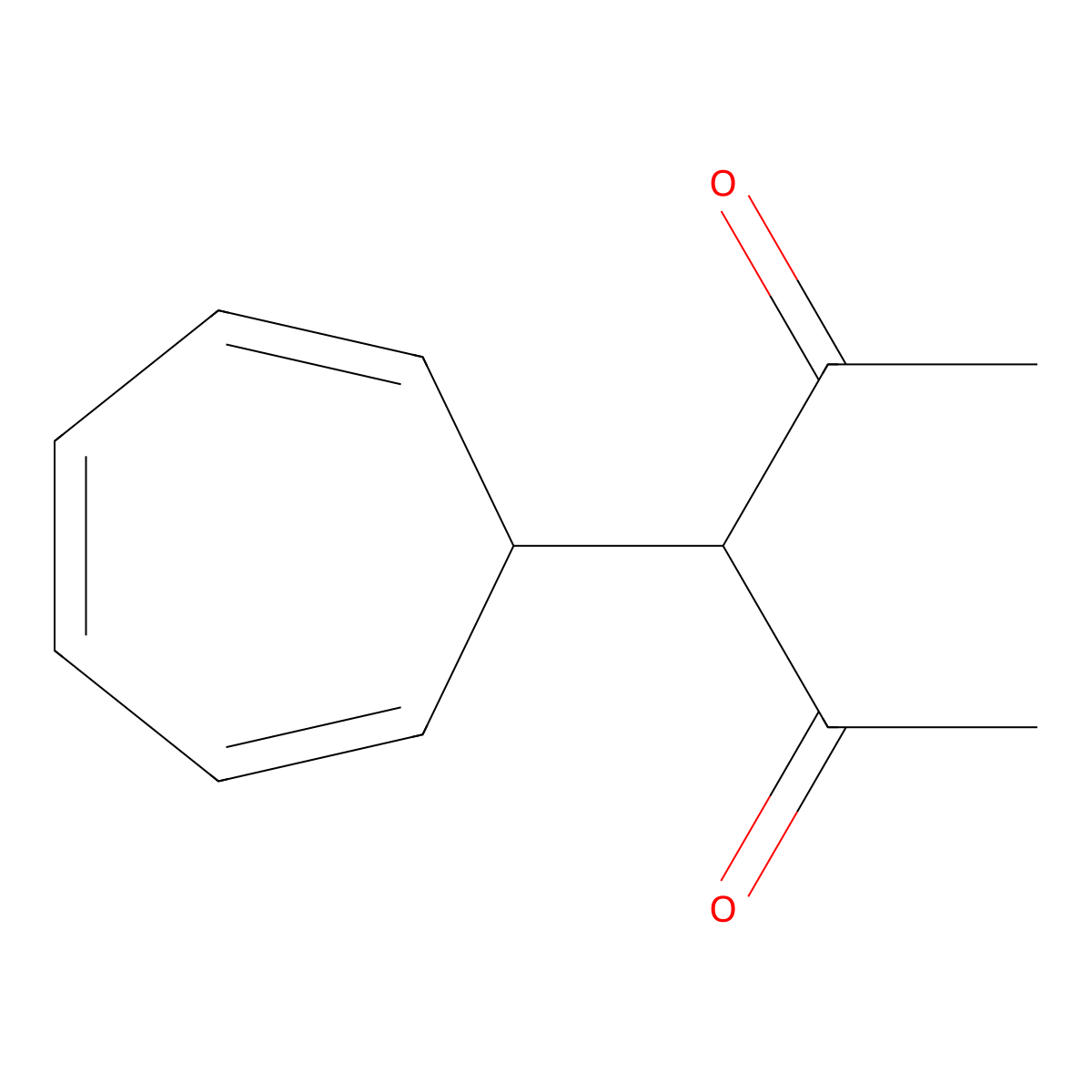2,4-Pentanedione, 3-(2,4,6-cycloheptatrien-1-yl)- molecular structure, CAS 65548-56-3